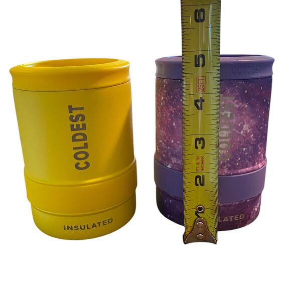 Set of TWO COLDEST Insulated Stainless Steel Drink Can Sleeve Holder for 12 Oz - Picture 10 of 10